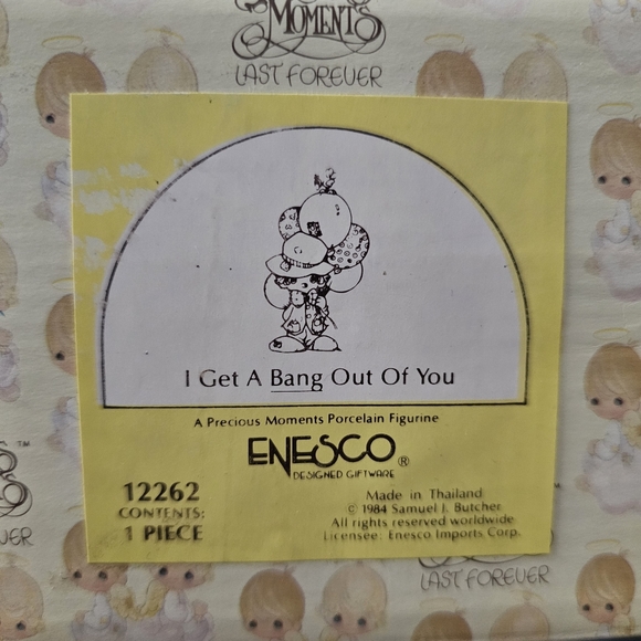 Precious Moments Clown Figurine with Balloons "I Get A Bang Out of You" - Picture 2 of 7